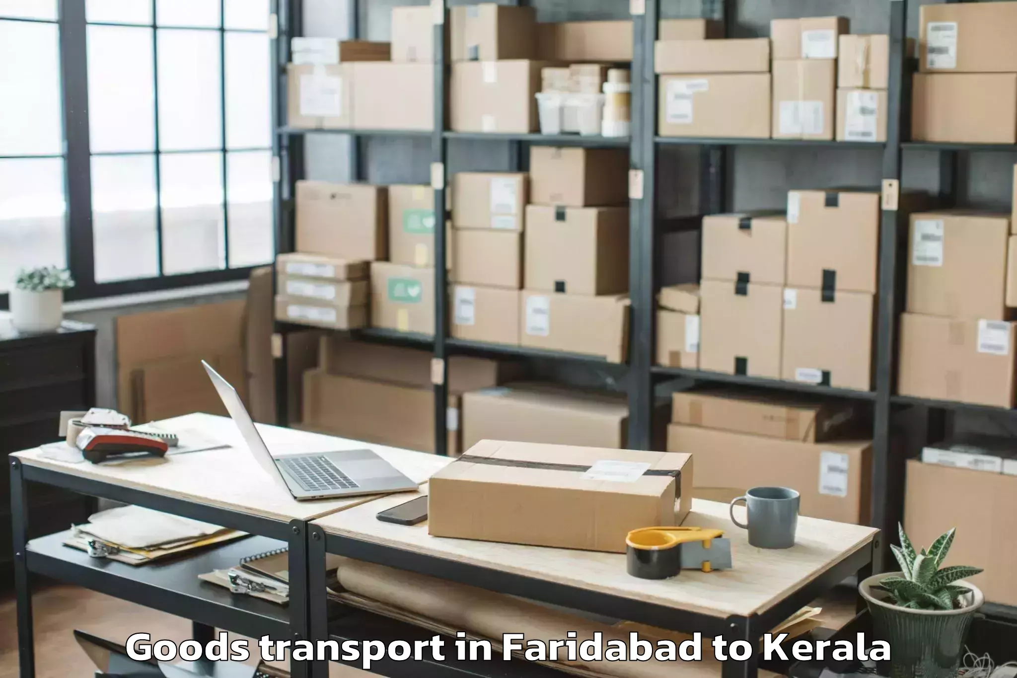 Book Faridabad to Kozhenchery Goods Transport